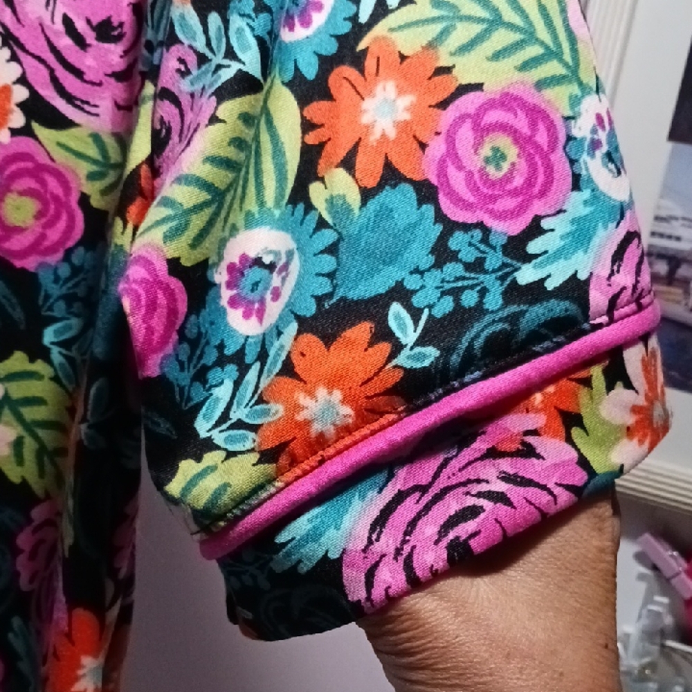 Gorgeous! Cuddl Duds Multicolor Flower Design Pajama Short Set XL 💐🌺🌷🪻🌼 - Picture 11 of 14